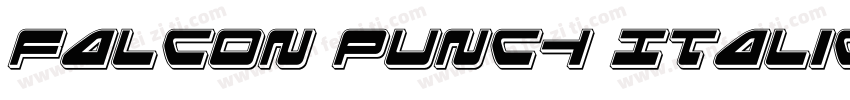 Falcon Punch Italic字体转换